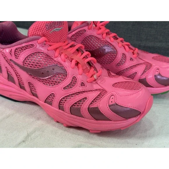 Saucony Grid‎ Azura 2000 Triple Neon Pink Rose S70774-4 Men sz 10.5 Unisex - Picture 6 of 16